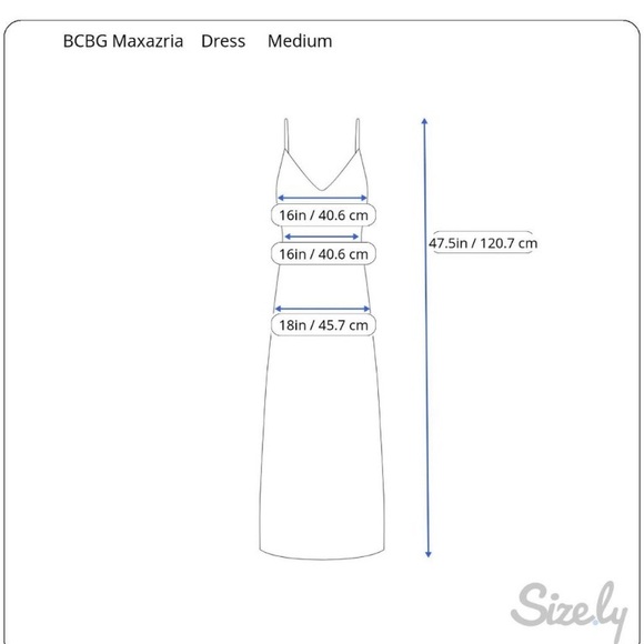 BCBGMaxazria Womens Dress Sleeveless Hankerchief Blue Pink Size Medium - Picture 9 of 9